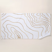 Minimalistisch handgeschreven design met moderne G Strandlaken (Voorkant)