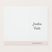 Minimalistisch handgeschreven script Professional  Visitekaartjes (Buitenkant ongevouwen)