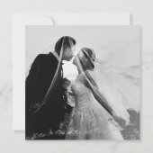 Minimalistisch handhartengebaarste bruiloft (Achterkant)