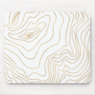 Minimalistisch handontwerp van de moderne Gold-lij Muismat