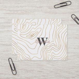 Minimalistisch handontwerp van de moderne Gold-lij Visitekaartje