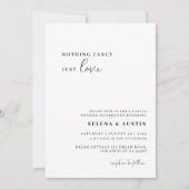 Minimalistisch Handschrift Niets Gekunstelds Allee Kaart (Voorkant)