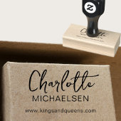 Minimalistisch, handschrift 	rubberstempel