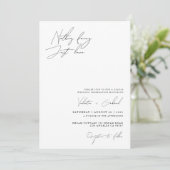 Minimalistisch handscript Niets Fancy Net Love Kaart (Staand voorkant)