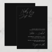 Minimalistisch handscript Niets Fancy Net Love Kaart (Voorkant / Achterkant)