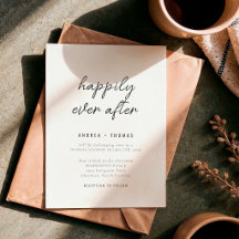 Minimalistisch Happily Ever After Script Trouwen