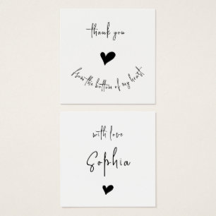 Minimalistisch Hartelijk dank Aangepaste kaart voo