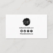 Minimalistisch Hartelijk dank voor de ondersteunin Visitekaartje (Achterkant)