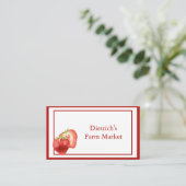 Minimalistisch hedendaags aardbei Visitekaartje (Staand voorkant)