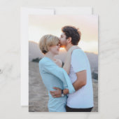 Minimalistisch hedendaagse QR-code bruiloft Save The Date (Achterkant)