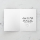 Minimalistisch Ho Ho Ho Vrolijk Kerstmis & Nieuwja Kaart (Binnen)