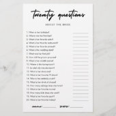 Minimalistisch Hoe goed ken je de bruid? (Voorkant)