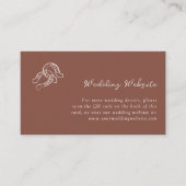 Minimalistisch Hoefijzer | Huwelijkswebsite QR Cod Informatiekaartje (Voorkant)