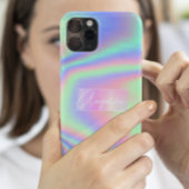Minimalistisch hologram Rainbow Gepersonaliseerde Case-Mate iPhone Case