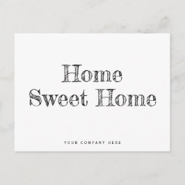 Minimalistisch Home Sweet Home Nieuwe huiseigenaar Briefkaart