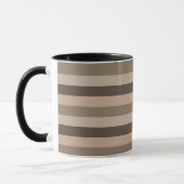 Minimalistisch horizontaal modern lijnenpatroon mok (Links)