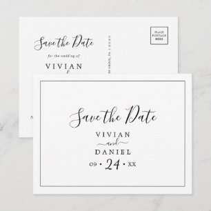 Minimalistisch horizontaal sparen het Briefkaart v