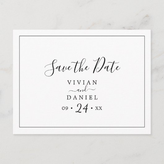 Minimalistisch horizontaal sparen het Briefkaart v (Voorkant)