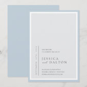 Minimalistisch huwelijk sparen de Datum Kaart (Voorkant / Achterkant)