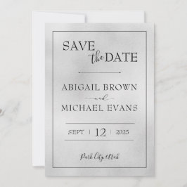 Minimalistisch huwelijk sparen de Datum Save The Date