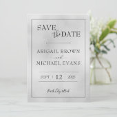 Minimalistisch huwelijk sparen de Datum Save The Date (Staand voorkant)