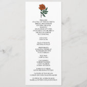 Minimalistisch huwelijksprogramma Marigold Programma (Voorkant)