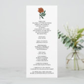 Minimalistisch huwelijksprogramma Marigold Programma (Staand voorkant)