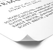 Minimalistisch in het liefhebben van het herdenkin poster (Hoek)