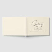 Minimalistisch in liefdevolle herinnering begrafen gastenboek (Volledig)