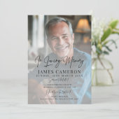 Minimalistisch in liefdevolle herinnering begrafen kaart (Staand voorkant)