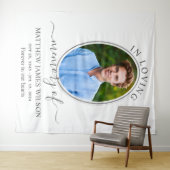 Minimalistisch in liefdevolle herinnering begrafen wandkleed (In Situ (horizontaal))