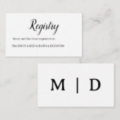 Minimalistisch Informatiekaartje (Voorkant / Achterkant)