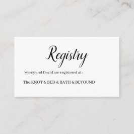 Minimalistisch Informatiekaartje