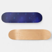 Minimalistisch initiaal van marineblauw monogram skateboard (Horizontaal)