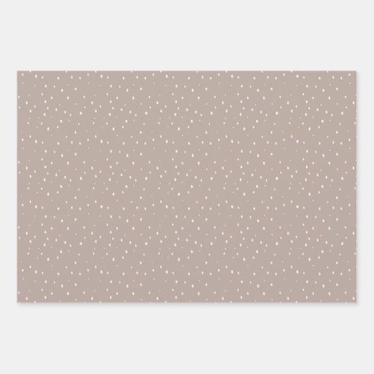 Minimalistisch inpakpapier in gedempte aardtonen (Voorkant)