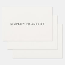 Minimalistisch Inpakpapier om te Vereenvoudigen en