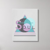 Minimalistisch Inspirerend "SOUL" omgepakt Canvas (Voorkant)