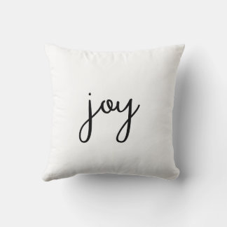 Minimalistisch "JOY" decoratief Sierkussen