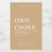 Minimalistisch kaartenlabel voedselcontainer etiket (Enkel label)