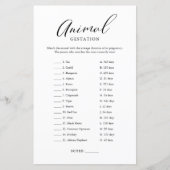 Minimalistisch kalligrafie-Baby-spel (Voorkant)