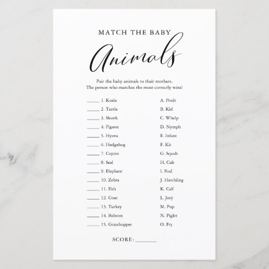 Minimalistisch kalligrafie babykleding (Voorkant)