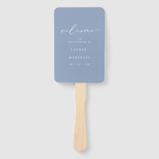 Minimalistisch kalligrafie-usty Blue Wedding-progr Handwaaier