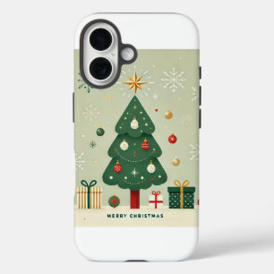 Minimalistisch kerstboomontwerp voor telefoon Hoes
