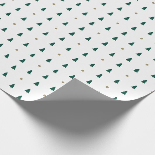 Minimalistisch kerstboompapier cadeaupapier (Hoek)