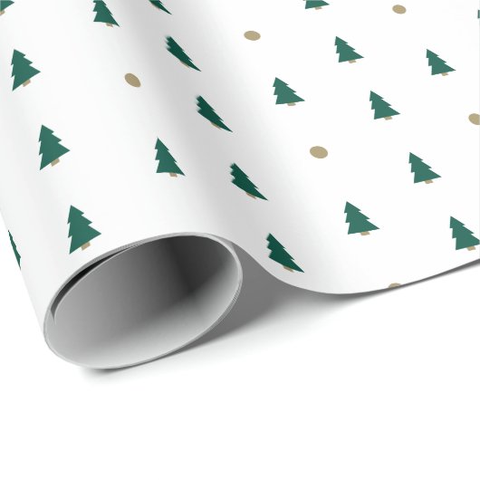 Minimalistisch kerstboompapier cadeaupapier (Rol Hoek)