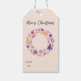 Minimalistisch kerstcadeau label cadeaulabel