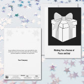 Minimalistisch kerstcadeau Zakelijke vakantie Kaar Feestdagenkaart