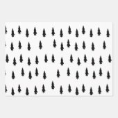 Minimalistisch kerstdennengeschenk inpakpapier vel (Voorkant)