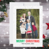 Minimalistisch Kerstfeest | Moderne elegante chiqu Feestdagenkaart