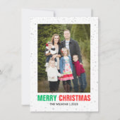 Minimalistisch Kerstfeest | Moderne elegante chiqu Feestdagenkaart (Voorkant)